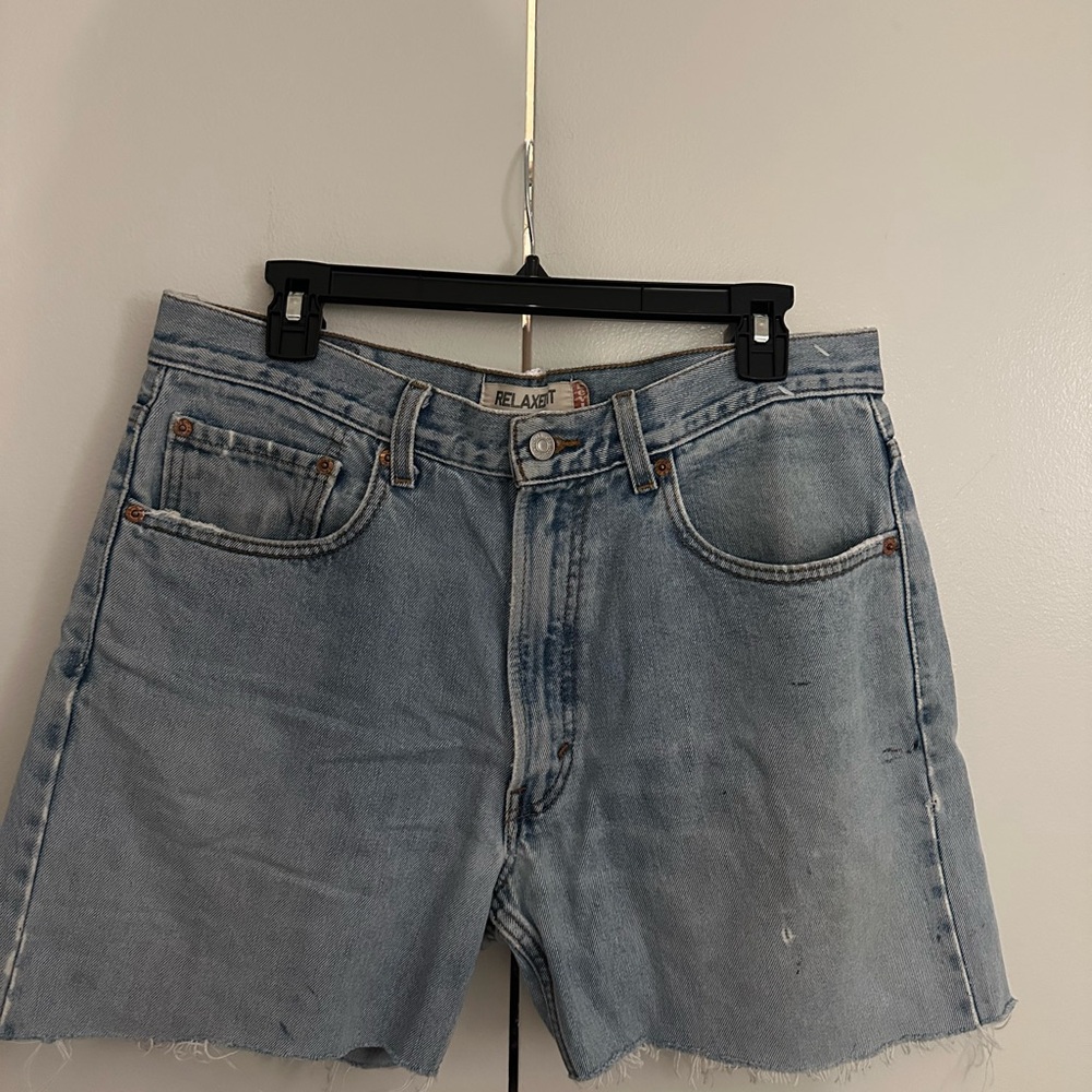 Fit Denim Shorts - Light Blue
